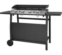 Plancha au gaz VALENCIA - 4 brûleurs 10kW + chariot