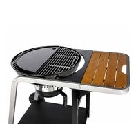 Plancha demi-lune SOMAGIC en fonte émaillée 54x27 cm pour barbecue Kettle 57 cm