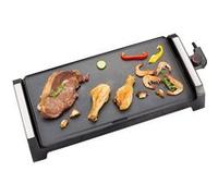 Plancha électrique 2000W - Surface XL 50,8 x 25,4 cm - 8 personnes - Thermostat réglable - Antiadhésif effet pierre - Plaque immersible Noir G