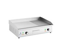 Plancha électrique - 727 x 420 mm - Rainurée + Lisse - 4 400 W | Royal Catering