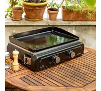 Plancha électrique CAMPINGAZ Electric 2 XD 3500 W, fonte émaillée, 2 zones 60 x 40 cm, 50-300°C, témoins LED, à poser