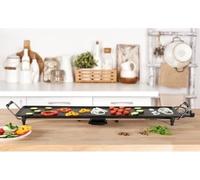 Plancha Électrique CONTINENTAL EDISON CEGPL872B, 87 x 21 cm, Thermostat 5 Niveaux, Revêtement Anti-adhésif