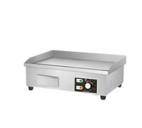 Plancha Électrique de Cuisine.Plaque de Cuisson Professionnelle 55x35cm de Acier Inoxydable.Température de 50-300ºC avec Bac Collecteur de Graisse.Pour Viande,Poisson, Légumes.3000W