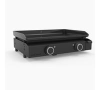 Forge Adour Plancha électrique Acier Base 60A – 2 brûleurs, noire, à poser 57,5 x 37,9 cm