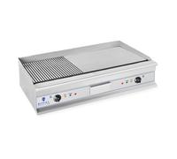 Plancha électrique nervurée - Double - 100 cm - 2 x 3 200 W | Royal Catering