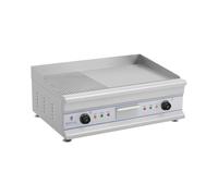 Plancha électrique nervurée/lisse - Double - 75 cm - 2 x 3 200 W | Royal Catering