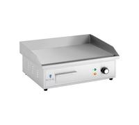 Royal Catering RCPG42-S Plancha électrique professionnelle plancha à poser plaque de cuisson professionnelle plancha électrique pour restaurant 530 x 350 mm 2 3 000 W