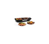 Plancha électrique - Tefal - Booster CB641810 - 2200W - 2 zones de cuisson - Thermostat réglable