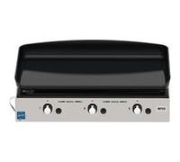 Plancha Eno Initial 65 3 brûleurs à gas 5000 W Gaz Noir et Inox Inox G