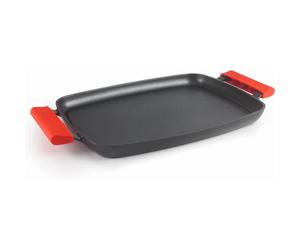 Plancha fer-grill en aluminium lisse Lacor Noir 47 cm