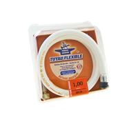 Forge Adour Tuyau gaz flexible pour plancha butane/propane caoutchouc 1 m Blanc