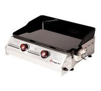 Somagic Barbecues Plancha au gaz SO PREMIUM 2 brûleurs 7 kW Gris clair G