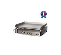 Plancha Tonio/Bento 6 à 12 personnes - Gaz butane propane - Plaque de cuisson et Caisson Inox - Système de sécurité thermocouple - Allumage piezzo mécanique - Fabrication 100% France
