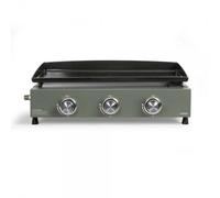 Plancha gaz - LIVOO - DOC324 - 67 x 47 x 24 cm -3 brûleurs - Vert / Noir