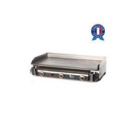 Plancha gaz 3 feux Trio tout inox