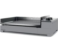 Forge Adour Plancha à gaz Premium 60 Acier 2 brûleurs Noir et Gris