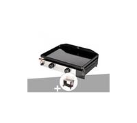 Plancha gaz à poser 2 brûleurs Solia 200 - + Chariot plancha en métal Salvia