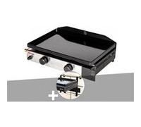 Somagic Barbecues - Plancha gaz Solia 200 - 2 brûleurs - à poser - Support balcon