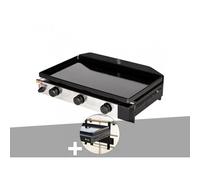 Plancha gaz à poser 3 brûleurs Solia 300 - Somagic + Support balcon