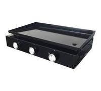 Cook’in Garden - Plancha Gaz Extérieur, 3 Brûleurs pour 10 Personnes, Plaque en Acier Émaillé Antiadhésif, Bac Récupérateur de Graisse Amovible, Idéal Terrasse et Jardin