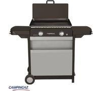 Plancha gaz CAMPINGAZ BLUE FLAME EXLD 2 brûleurs sur chariot, 60x40 cm