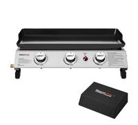 Plancha Gaz en Acier Émaillé Royal Gourmet - 3 Brûleurs Puissance 7.5kW - Surface Cuisson 62,0 x 35,5 cm