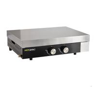 Cook'in garden Plancha gaz FINESTA - fonte - 2 brûleurs Noir G
