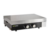Cook'in garden Plancha gaz FINESTA - fonte - 2 brûleurs Noir G