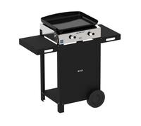 Plancha gaz - ENO - 55508385 - 6300W - Plaque fonte émaillée 47x36cm - Chariot inclus