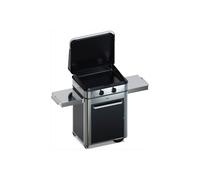 Plancha gaz ENO Combo Enosign 65 Inox et Noir sur chariot, 56x40 cm
