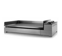 Forge Adour Plancha à gaz Premium 75 Inox – 3 brûleurs – à poser 75,5×41 cm