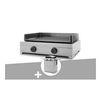 Plancha gaz Modern 60 inox avec chariot - FORGE ADOUR