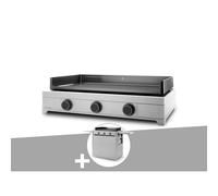 Plancha gaz Modern 75 inox avec chariot - FORGE ADOUR