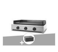 Plancha gaz modern 75 inox avec housse - forge adour