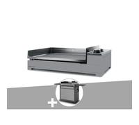 Plancha gaz premium 60 acier avec chariot - forge adour
