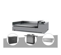 Plancha gaz Premium 60 acier avec couvercle chariot et housse