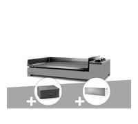 Plancha gaz premium 75 acier avec housse et couvercle pour plancha - forge adour