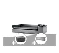 Plancha gaz Premium 75 inox avec housse et couvercle pour plancha -