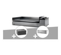 Plancha gaz premium 75 inox avec housse et couvercle pour plancha - forge adour