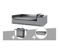 Plancha gaz Premium FORGE ADOUR 60 acier avec chariot et couvercle