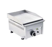 Plancha Gaz Professionnelle Rainurée 1 ou 2 Zones de Cuisson