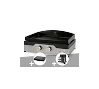 Plancha gaz signature allure 260 duo + couvercle de protection + desserte - le m