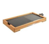 Plancha gril électrique 2000w 51x25,5cm Kitchen Chef kcwoodpla2000 bois G