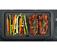 Plancha Grill Electrique Arthur Martin AMPL204 2000 W Double zone Thermostat réglable Noir