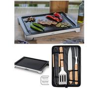 Plancha GRILL électrique - LIVOO - 2000W - Revêtement antiadhésif - Bac récupérateur de graisse - 47x37 cm