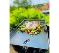 Plancha Grill Universelle Grillplatte Grillrost En Acier Inox 48x34cm Weber