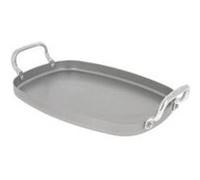 Plancha lisse à anses alu droites minéral b 38x26cm G