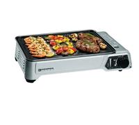 Plancha portable à gaz de table 2.3 KW plaque anti adhesive + 4 cartouches gaz