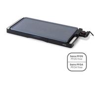 Plaque de cuisson électrique LIVOO DOC320 2200W - 50 x 25 cm Plaque amovible céramique Grise