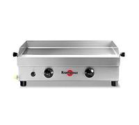 Krampouz Plancha gaz SAMBA PFSB2MA-KR plaque inox 54x33 cm 3000W 2 brûleurs inox